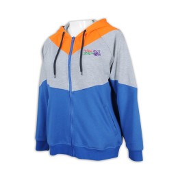 Z456 hooded sweater coat 3 color contrast color sweater garment factory Z456 hooded sweater coat 3 color contrast color sweater garment factory